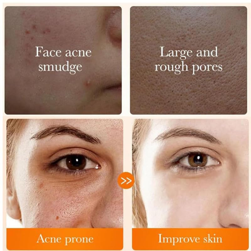 2 Pcs Turmeric Face Wash, Gentle Scrub Exfoliating Deep Cleaning Glow Wash Turmeric Face Wash with Brush.