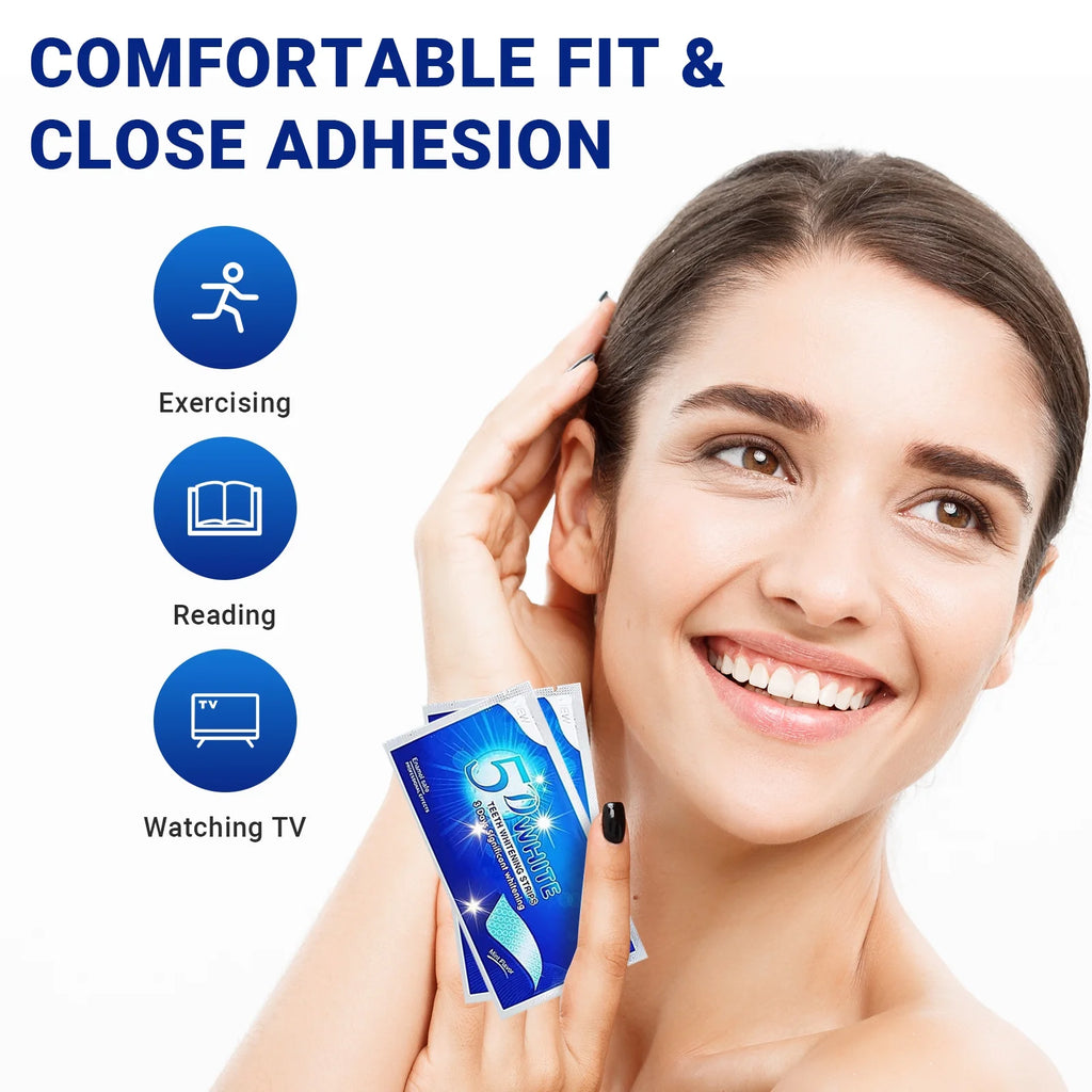 Teeth Whitening Strip - 56 Strips Professional and Safe Teeth Whitening Kit for Teeth Sensitive, Mint