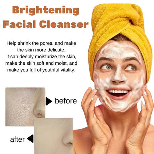 2 Pcs Turmeric Face Wash, Gentle Scrub Exfoliating Deep Cleaning Glow Wash Turmeric Face Wash with Brush.