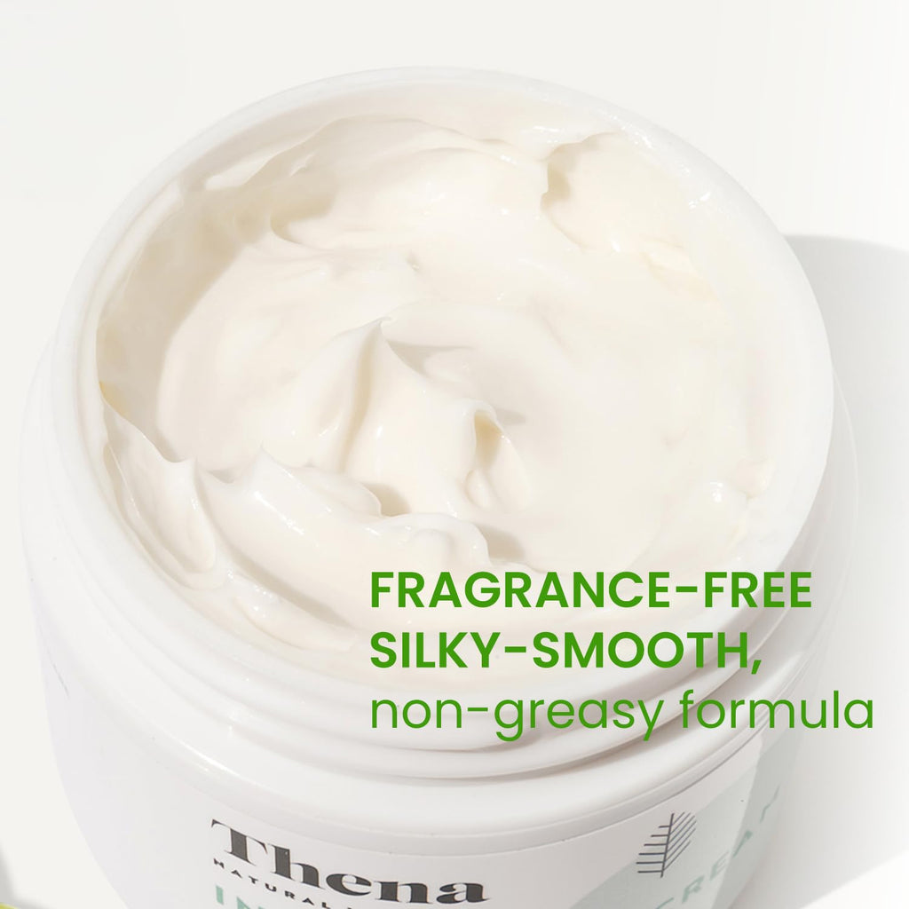 Barrier Repair Organic Face Cream Moisturizer with Ceramides Squalane Centella and Niacinamide, Fragrance Free, Non-Comedogenic, Gentle Soothing Hydration for Dry, Sensitive, Normal Skin, Travel Size